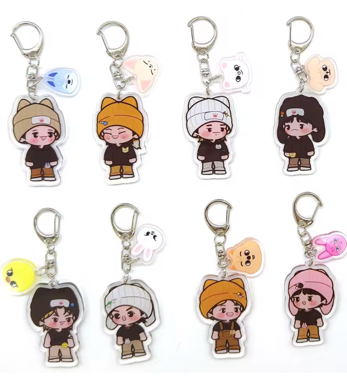 8PCs/Set STRAY KIDS Keychain Acrylic