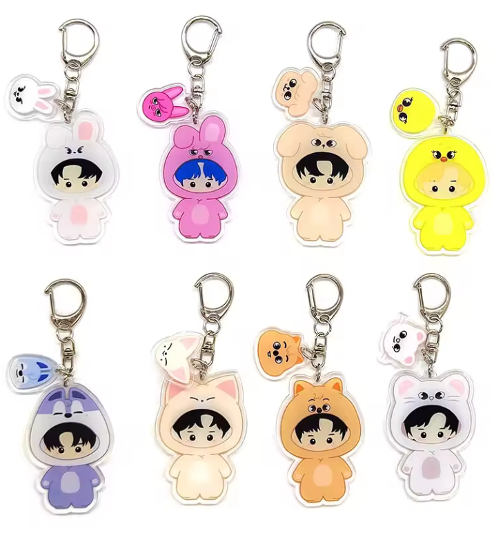 8PCs/Set STRAY KIDS Keychain Acrylic