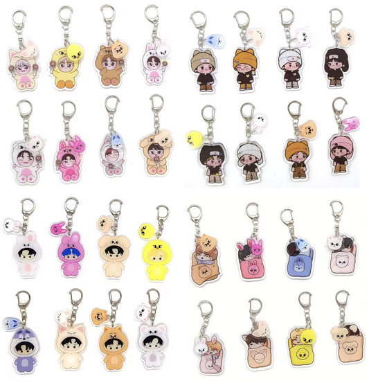 8PCs/Set STRAY KIDS Keychain Acrylic